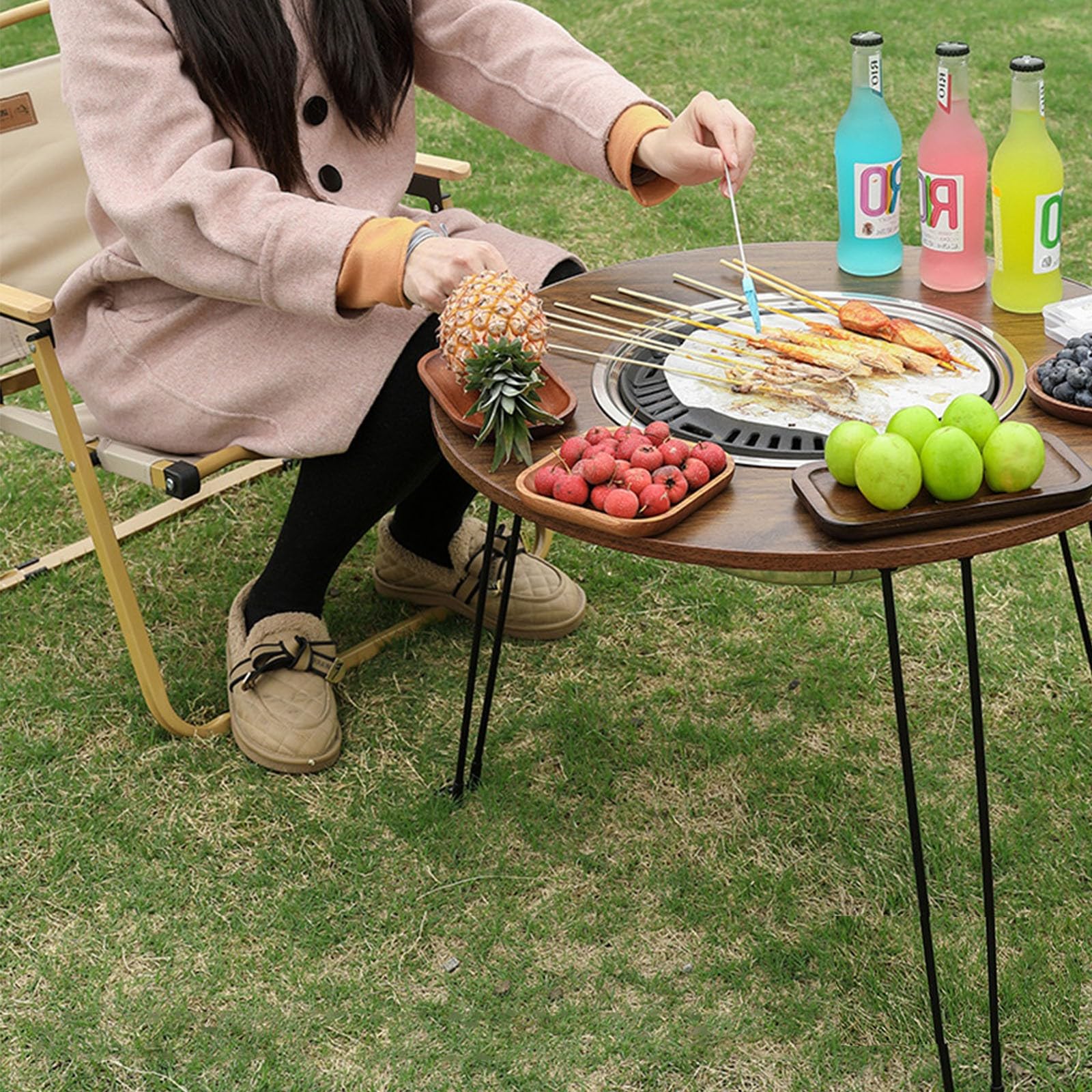 Amazon.com: New Charcoal Barbecue Table,Foldable & Easy Outdoor